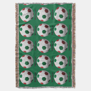 Morocco Soccer Throw Blanket