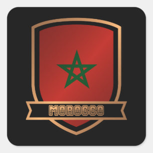 Morocco Square Sticker