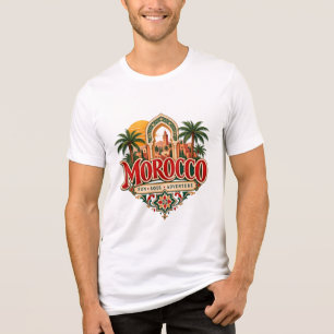 Morocco Sun Soul Adventure Moroccan Travel Tri-Blend Shirt
