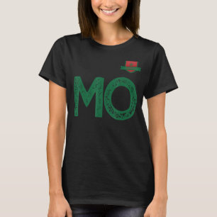 Morocco Team Flag Group apparel letter M letter O T-Shirt