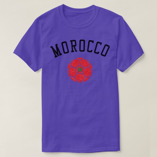 Morocco Team Heritage Flag T-Shirt (Design Front)