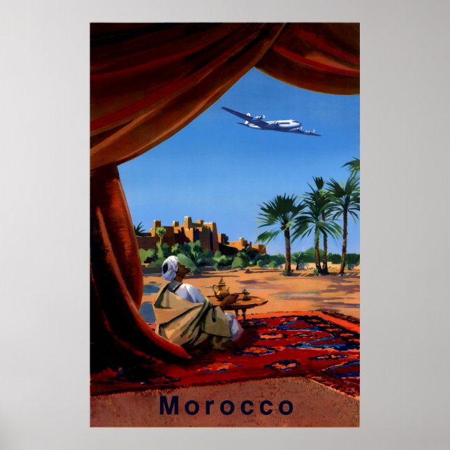 Morocco travel poster (Front)
