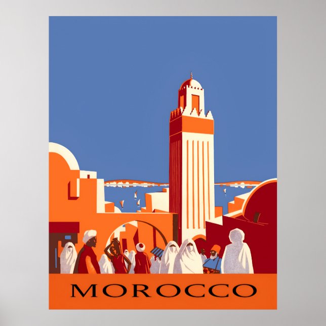 Morocco travel poster  (Front)