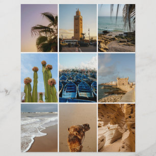 Morocco travel Scrapbook paper for cutouts