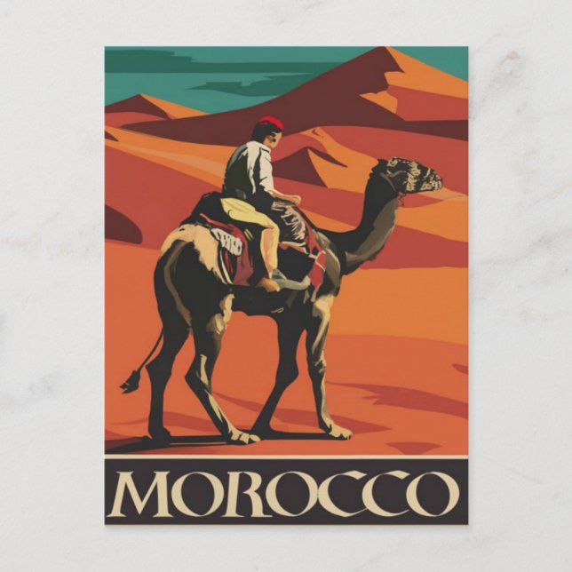 Morocco  Vintage  Postcard (Front)