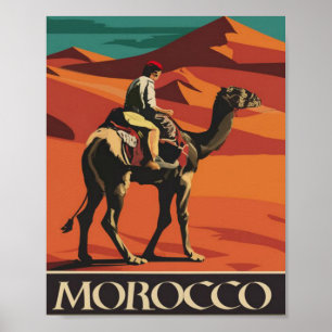 Morocco  Vintage  Poster