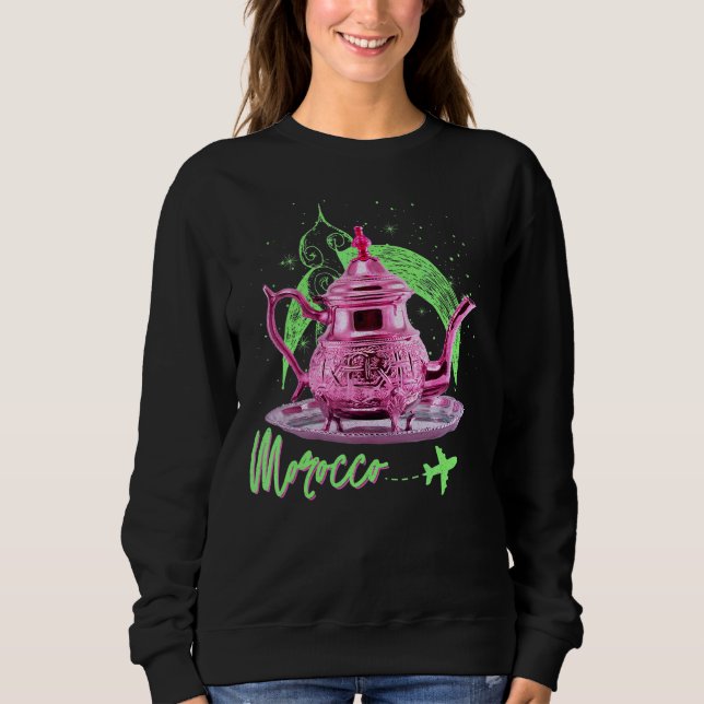Morocco Vintage Style Travel Morocco Sweatshirt (Front)