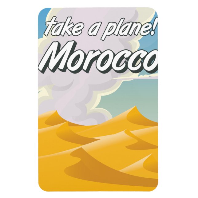 Morocco vintage travel poster magnet (Vertical)