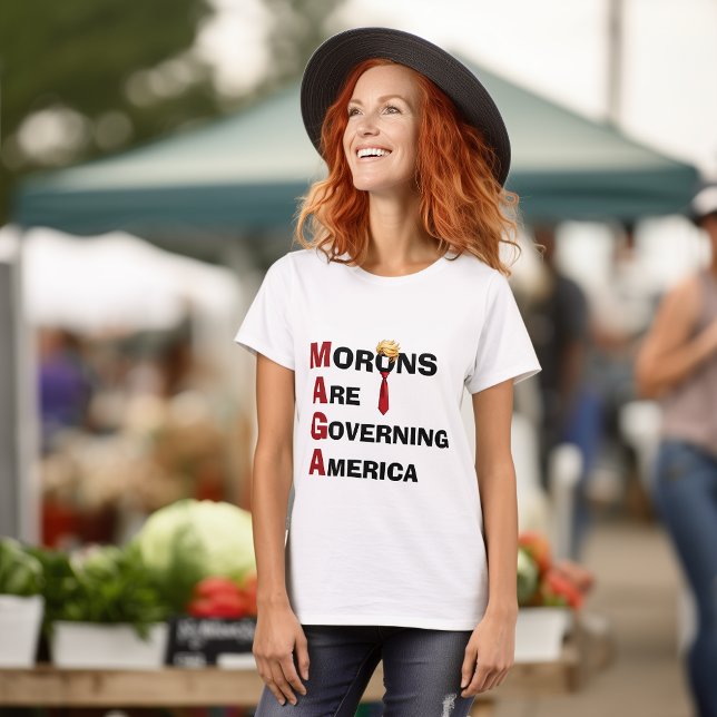 Morons Are Governing America Political  T-Shirt (Creator Uploaded)