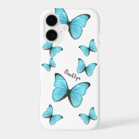 Morpho butterflies cartoon illustration