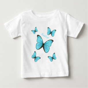 Morpho butterflies cartoon illustration baby T-Shirt