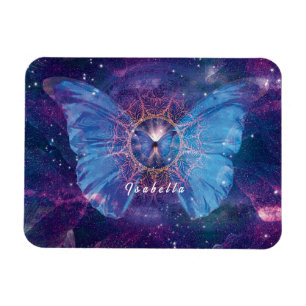 Morpho butterfly / Galaxy Mandala  Magnet