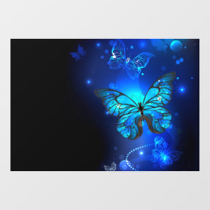 Morpho Butterfly in the Dark Background
