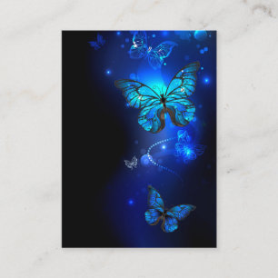 Morpho Butterfly in the Dark Background Business Card