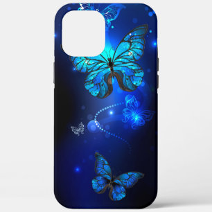 Morpho Butterfly in the Dark Background iPhone 12 Pro Max Case