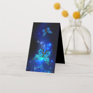 Morpho Butterfly in the Dark Background Loyalty Card