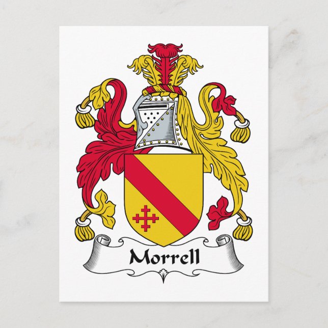 Morrell Family Crest Postcard (Front)