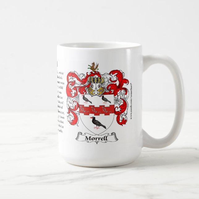 Morrell, the Origin, the Meaning and the Crest Coffee Mug (Right)