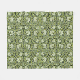 Morris 1876 Vintage Pimpernel Floral Pattern Fleece Blanket