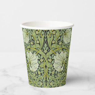 Morris 1876 Vintage Pimpernel Floral Pattern Paper Cups