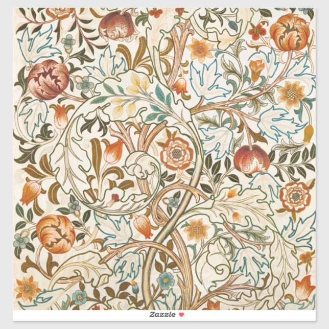  Morris Acanthus Floral Crewel Embroidery Pattern (Sheet)