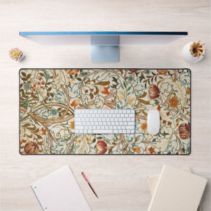 Morris Acanthus Floral Crewel Embroidery Pattern Desk Mat