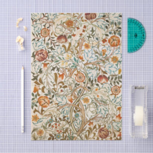 Morris Acanthus Floral Crewel Embroidery Pattern Tissue Paper
