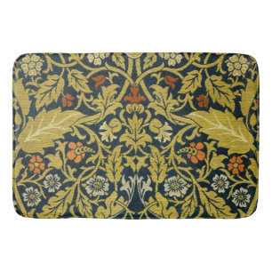 Morris Acanthus Leaves Twining Stem Flowers Carpet Bath Mat