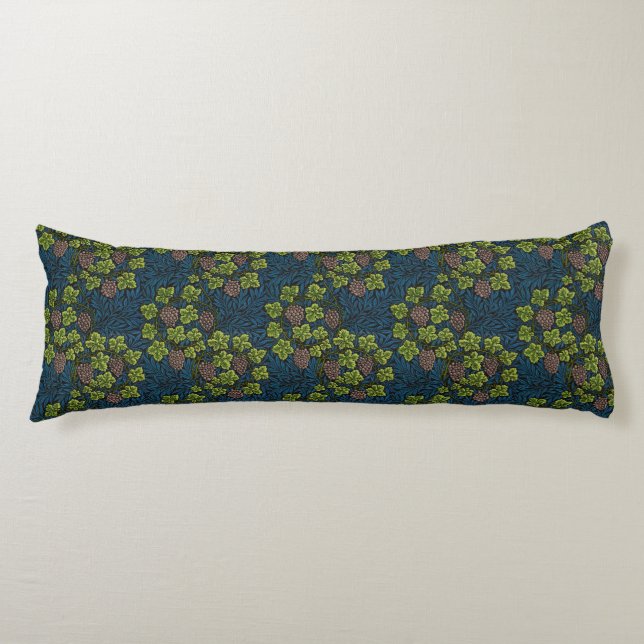 Morris - Antique 1873 Grape & Leave & Vine Pattern Body Cushion (Front)