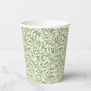 Morris - Antique willow leaves & Branches Pattern Paper Cups