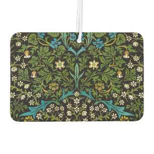 Morris Black Background Vintage Blackthorn Pattern Car Air Freshener