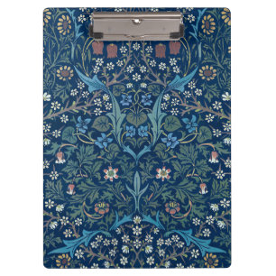 Morris Blue Background Vintage Blackthorn Pattern Clipboard