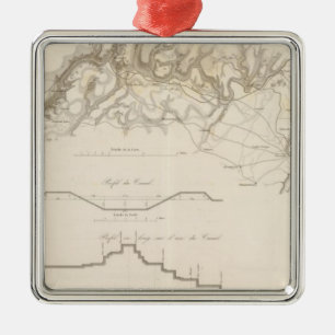 Morris Canal Metal Tree Decoration