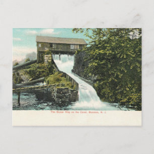 Morris Canal, Sluice, Boonton, NJ 1907 Vintage Postcard