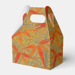 Morris & Co. Bamboo Pattern Godwin Orange & Sage Favour Box