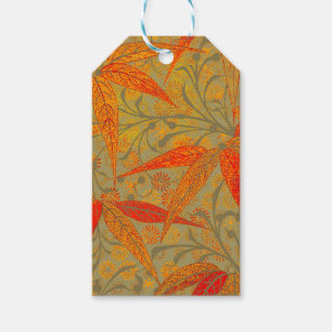 Morris & Co. Bamboo Pattern Godwin Orange & Sage Gift Tags