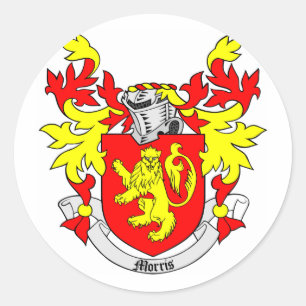 MORRIS Coat of Arms Classic Round Sticker
