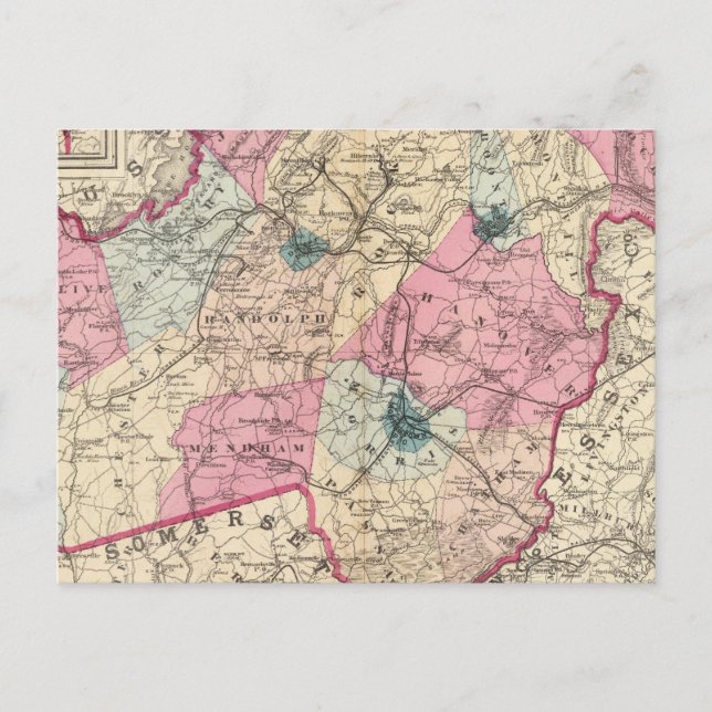 Morris County, NJ Postcard (Front)