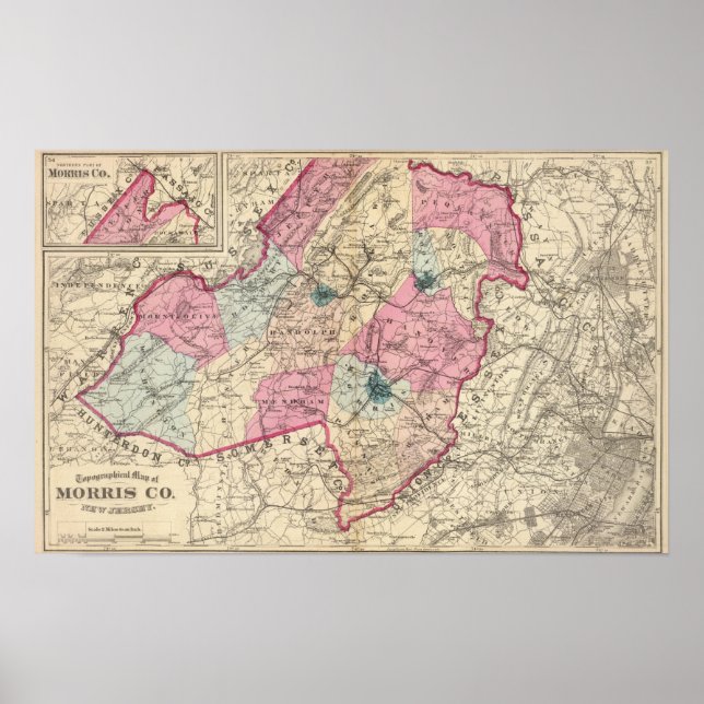 Morris County, NJ Poster (Front)