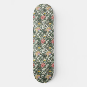 Morris Cray Vintage Blossom Floral Design Green Skateboard