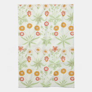 Morris Daisy, Classic Victorian Floral Pattern Tea Towel