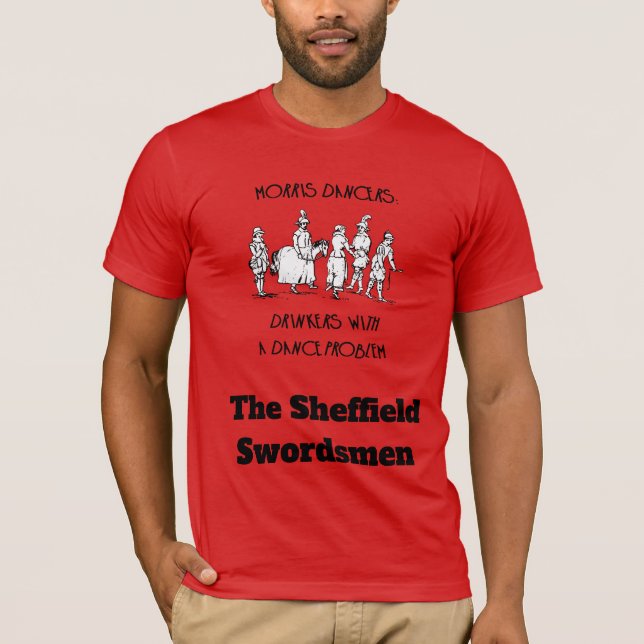 Morris Dancers Drinkers With A Dance Problem Vinta T-Shirt (Front)