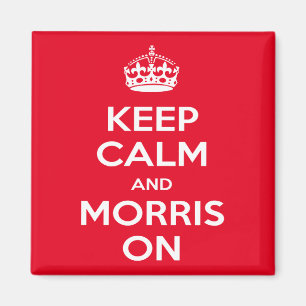 Morris Dancer's - Keep Calm Morris On Magnet