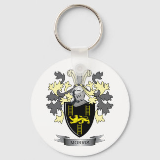 Morris Family Crest Coat of Arms Key Ring