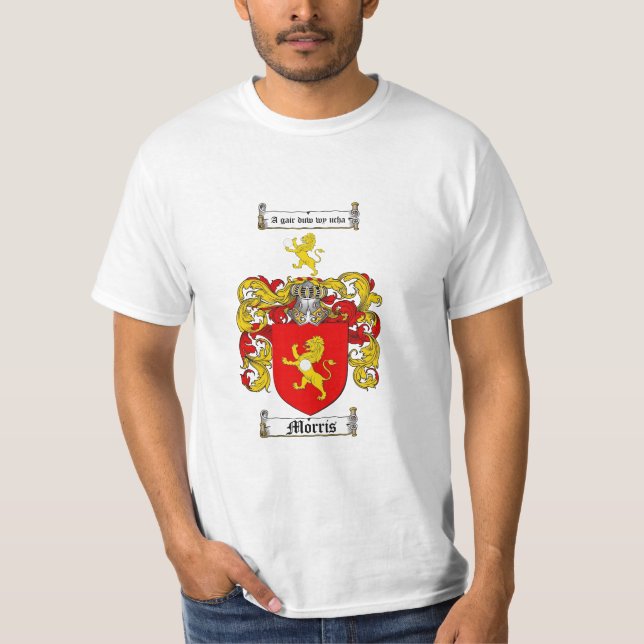 Morris Family Crest - Morris Coat of Arms T-Shirt (Front)