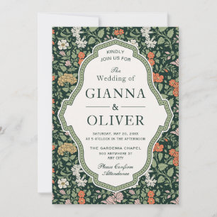 Morris Floral Garden Wedding Invitation