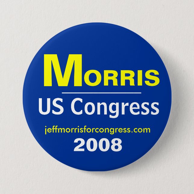 Morris For Congress Button (Front)