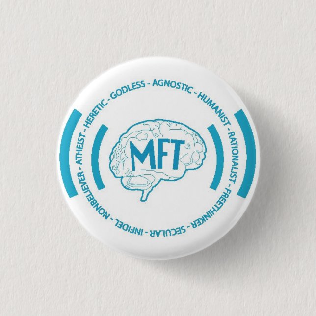 Morris Freethinkers 3 Cm Round Badge (Front)