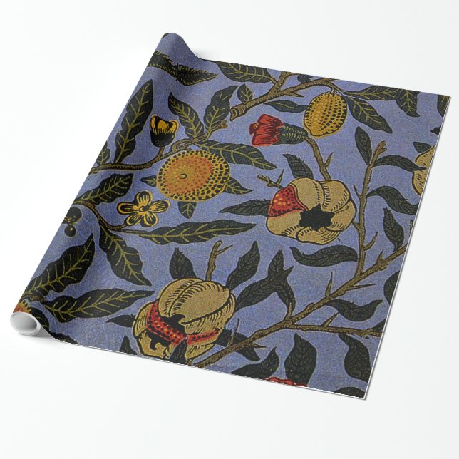Morris - Fruit pattern Wrapping Paper (Unrolled)