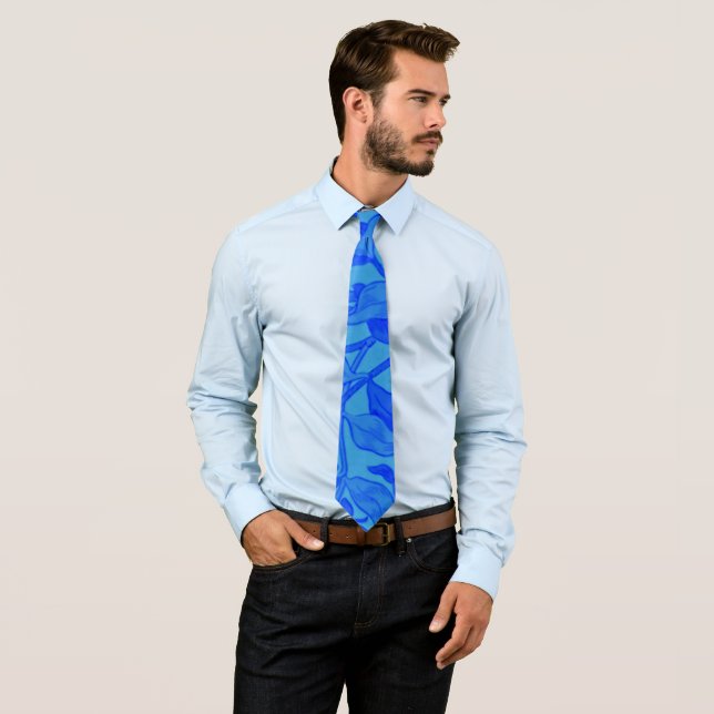 Morris - Honeysuckle Blue Tie (In Situ)